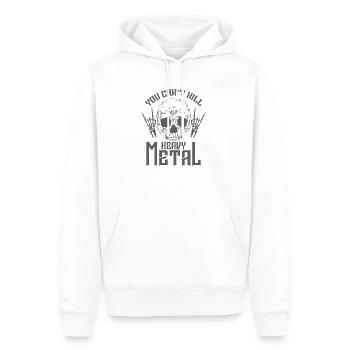 You can't kill Heavy Metal Musik Band - Männer Premium Bio Hoodie - Weiß - Vorne - Nico (187cm)