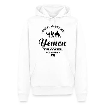 Jemen - Yemen - Kamelkarawane - Männer Premium Bio Hoodie - Weiß - Vorne - Nico (187cm)