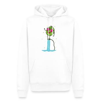 Noix de pendant le flyboard palmier fruitier - Sweat à capuche Premium bio Homme - blanc - Devant - Nico (187cm)