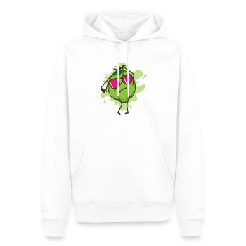 Noix de tout en jouant au golf palmier fruitier - Sweat à capuche Premium bio Homme - blanc - Devant - Nico (187cm)
