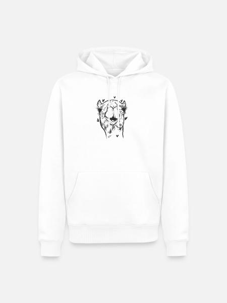camel hump savannah desert dromedary - Men’s Premium Organic Hoodie - white
