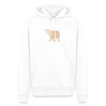 Léopard dans le Big Cat sauvage Afrique - Sweat à capuche Premium bio Homme - blanc - Devant - Nico (187cm)
