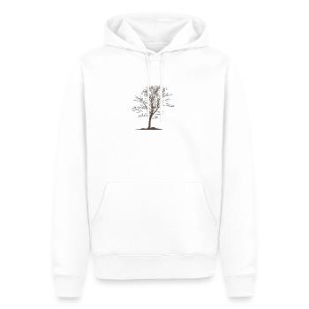 Arbre sans feuilles Nature Forêts Environnement - Sweat à capuche Premium bio Homme - blanc - Devant - Nico (187cm)