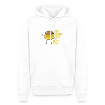 Vanille Pudding mit Schokosoße Dessert - Männer Premium Bio Hoodie - Weiß - Vorne - Nico (187cm)