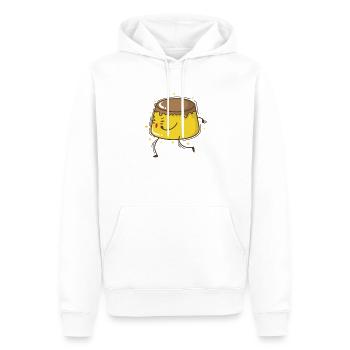 Boxender Pudding Nachspeise - Männer Premium Bio Hoodie - Weiß - Vorne - Nico (187cm)