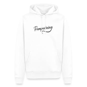 Trampoline Saut Sport Hobby - Sweat à capuche Premium bio Homme - blanc - Devant - Nico (187cm)