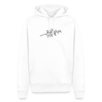 Orchidee Blüte Blume Duft - Männer Premium Bio Hoodie - Weiß - Vorne - Nico (187cm)