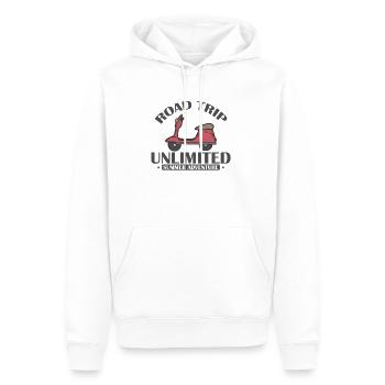Road Trip unlimited Summer Adventure - Männer Premium Bio Hoodie - Weiß - Vorne - Nico (187cm)