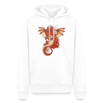 Niedlicher fliegender Drache Tolles Geschenk Kind - Männer Premium Bio Hoodie - Weiß - Vorne - Nico (187cm)