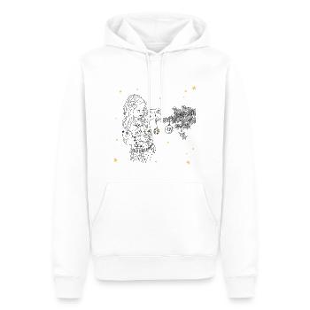 Weihnachten Baum schmücken - Männer Premium Bio Hoodie - Weiß - Vorne - Nico (187cm)