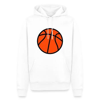 Basketball Basket Sport basketball Basketballer - Männer Premium Bio Hoodie - Weiß - Vorne - Nico (187cm)