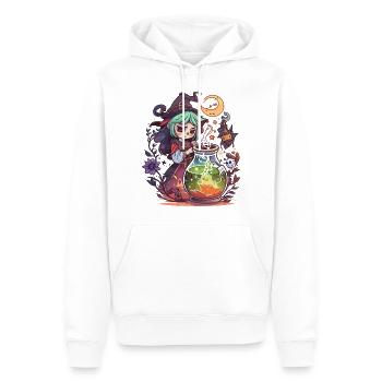 Witchs Brew - Men’s Premium Organic Hoodie - white - Front - Nico (187cm)