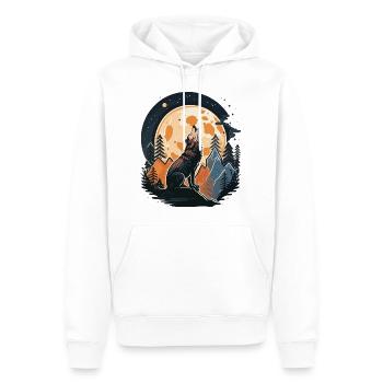 Soccer Pup - Sweat à capuche Premium bio Homme - blanc - Devant - Nico (187cm)