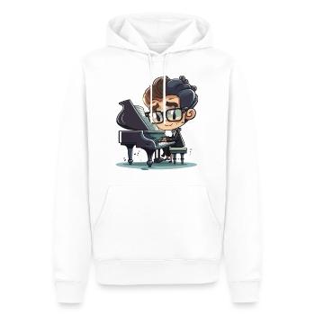 Classical Virtuoso - Men’s Premium Organic Hoodie - white - Front - Nico (187cm)