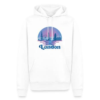 London Skyline Vereinigtes Königreich Reisen - Männer Premium Bio Hoodie - Weiß - Vorne - Nico (187cm)