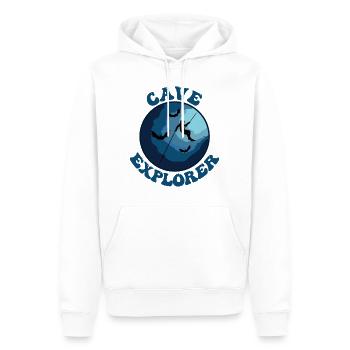 Höhlenforscher - Höhlenforscher Höhlenforschung Höhlen - Männer Premium Bio Hoodie - Weiß - Vorne - Nico (187cm)