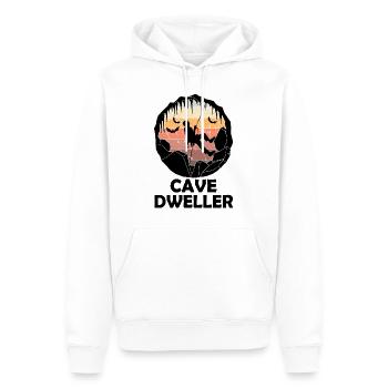 Höhlenbewohner - Höhlenforschung - Höhlenforscher Speläologie - Männer Premium Bio Hoodie - Weiß - Vorne - Nico (187cm)