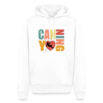 Love Canyoning Canyoneer - Men’s Premium Organic Hoodie - white - Front - Nico (187cm)