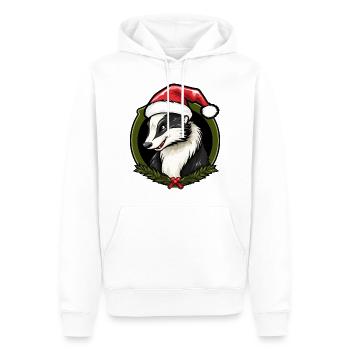 Stinktier Weihnachten - Männer Premium Bio Hoodie - Weiß - Vorne - Nico (187cm)