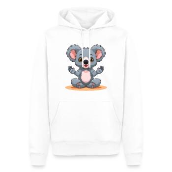Niedlicher Koala - Männer Premium Bio Hoodie - Weiß - Vorne - Nico (187cm)