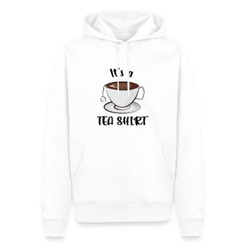 C’est un Teashirt - Sweat à capuche Premium bio Homme - blanc - Devant - Nico (187cm)