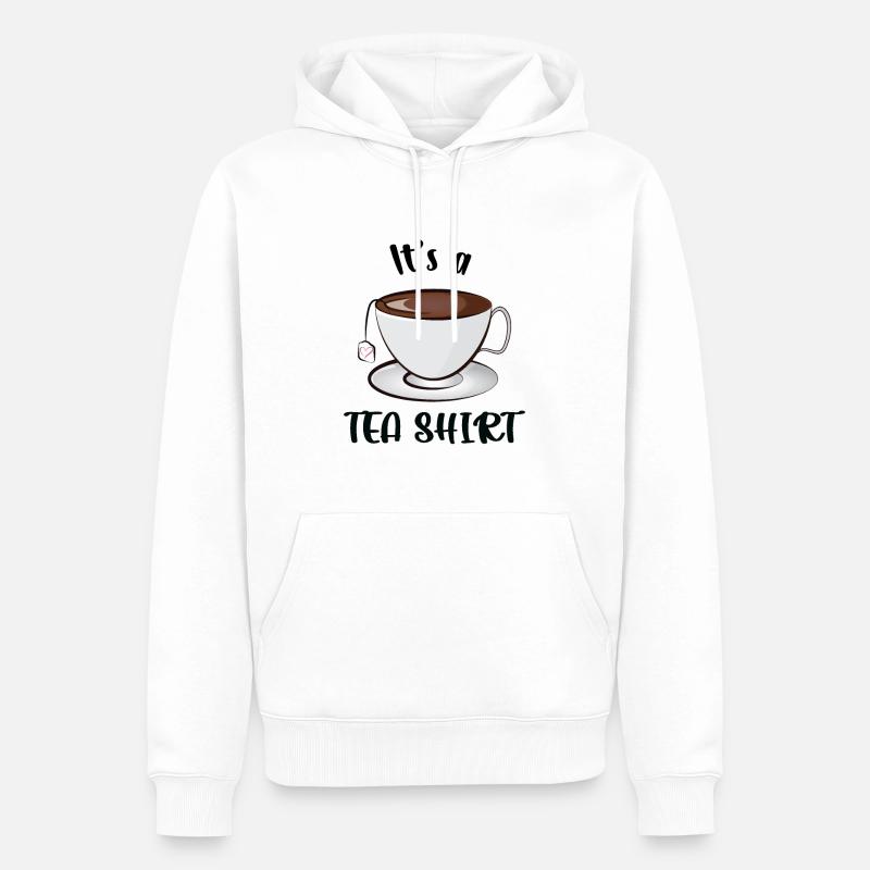 C’est un Teashirt - Sweat à capuche Premium bio Homme - blanc
