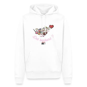 Candy? Or a spell? - Men’s Premium Organic Hoodie - white - Front - Nico (187cm)