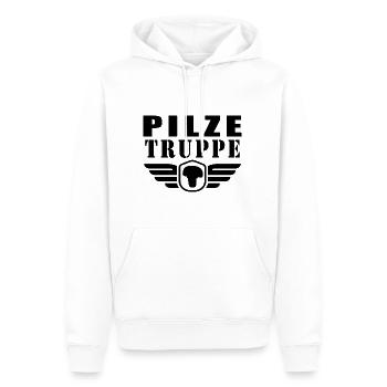 Pilze Truppe - Männer Premium Bio Hoodie - Weiß - Vorne - Nico (187cm)