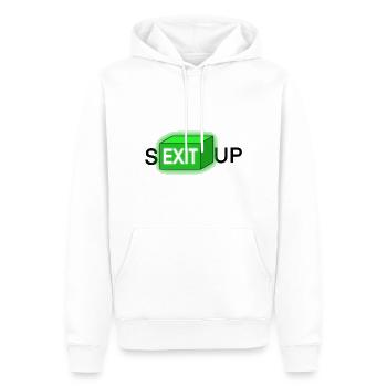 EXIT Dire Cadeau Amour Sexe LED Romance Lumière - Sweat à capuche Premium bio Homme - blanc - Devant - Nico (187cm)