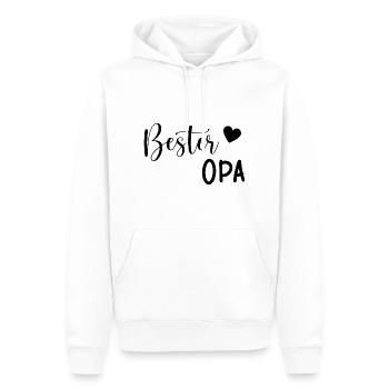Bester Opa Geschenkidee - Männer Premium Bio Hoodie - Weiß - Vorne - Nico (187cm)