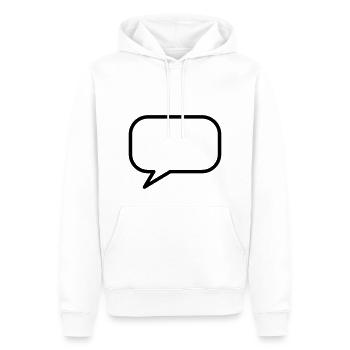 Ballon - Sweat à capuche Premium bio Homme - blanc - Devant - Nico (187cm)