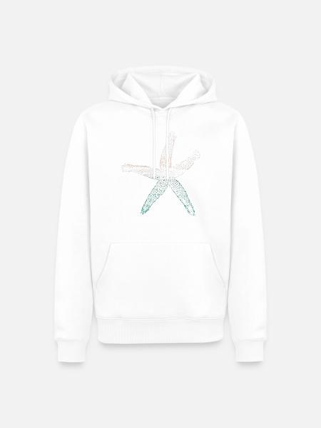 starfish - Men’s Premium Organic Hoodie - white