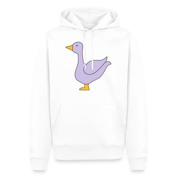 Oie toutes les couleurs - Sweat à capuche Premium bio Homme - blanc - Devant - Nico (187cm)