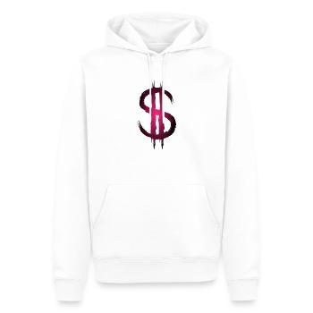 Dollarzeichen Dollar Geld - Männer Premium Bio Hoodie - Weiß - Vorne - Nico (187cm)