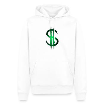 Dollarzeichen Dollar Geld Symbol - Männer Premium Bio Hoodie - Weiß - Vorne - Nico (187cm)