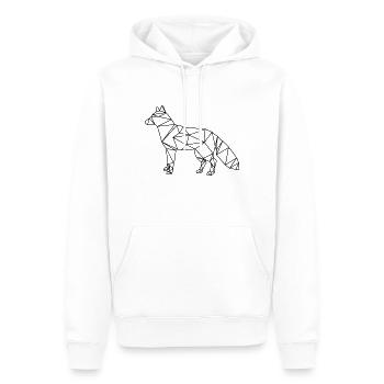 Fuchs - Männer Premium Bio Hoodie - Weiß - Vorne - Nico (187cm)