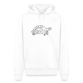 turtle - Men’s Premium Organic Hoodie - white - Front - Nico (187cm)