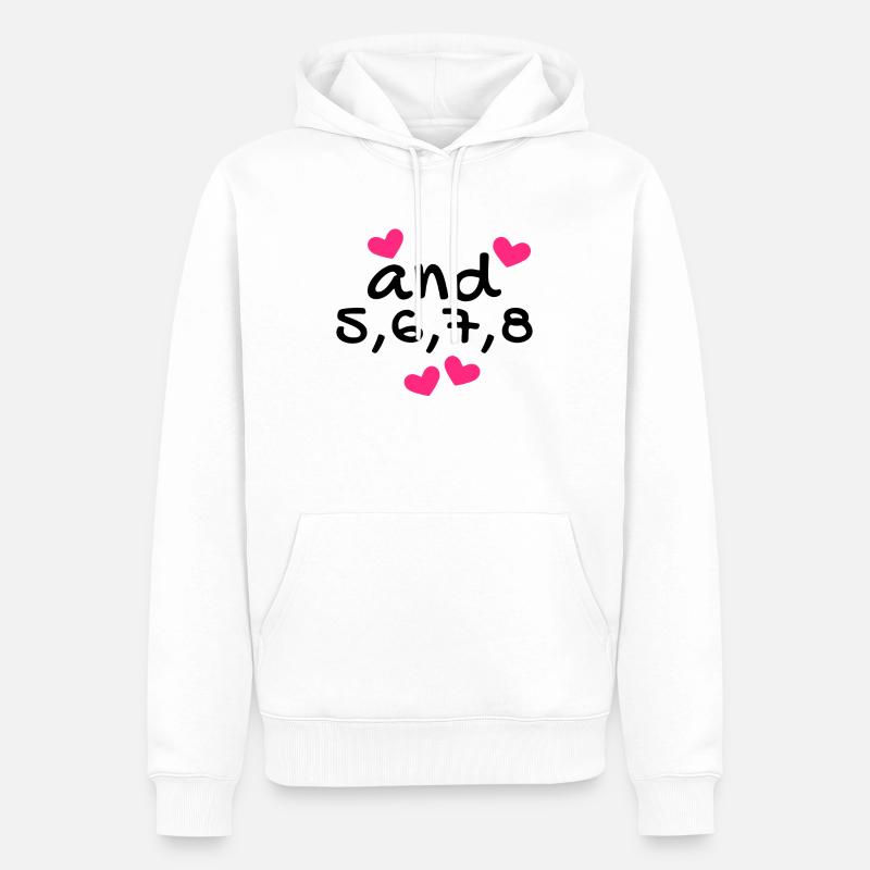 Dance dance dance class rythmique - Sweat à capuche Premium bio Homme - blanc