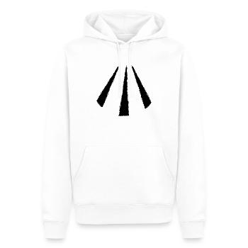 Celtic symbol Awen - Men’s Premium Organic Hoodie - white - Front - Nico (187cm)