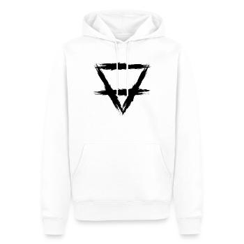 Element Symbol Erde - Männer Premium Bio Hoodie - Weiß - Vorne - Nico (187cm)