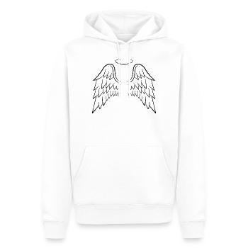 Engelfslügel - Sweat à capuche Premium bio Homme - blanc - Devant - Nico (187cm)
