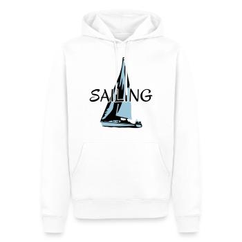 Segeln, Segelboot - Männer Premium Bio Hoodie - Weiß - Vorne - Nico (187cm)