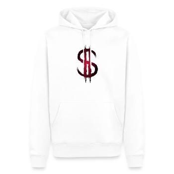 Dollarzeichen Dollar Geld Symbol - Männer Premium Bio Hoodie - Weiß - Vorne - Nico (187cm)
