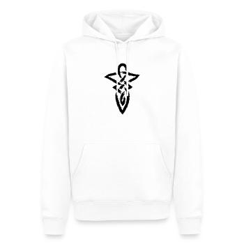 Keltischer Knoten Unendlichkeit Symbol - Männer Premium Bio Hoodie - Weiß - Vorne - Nico (187cm)