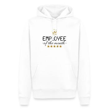 Employé du mois cadeau - Sweat à capuche Premium bio Homme - blanc - Devant - Nico (187cm)