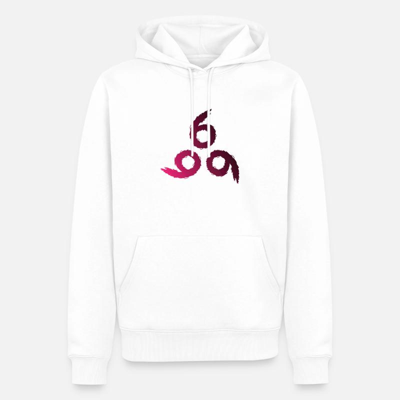 666 - Männer Premium Bio Hoodie - Weiß