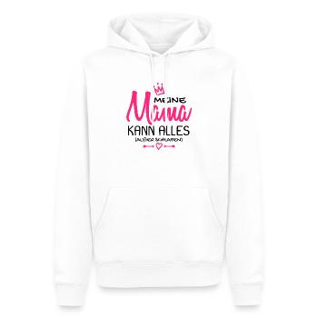 Meine Mama kann alles außer schlafen Baby Geburt - Männer Premium Bio Hoodie - Weiß - Vorne - Nico (187cm)