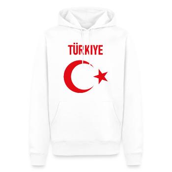 TÜRKEI TÜRKIYE TÜRKISCHE Europa Sport Fan - Männer Premium Bio Hoodie - Weiß - Vorne - Nico (187cm)