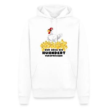 hühner hühnerleben hühnerhaufen - Männer Premium Bio Hoodie - Weiß - Vorne - Nico (187cm)