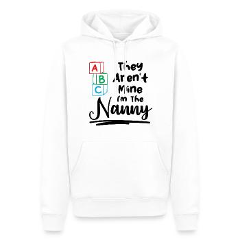 Babysitter They Aren't Mine I'm The Nanny Gift - Men’s Premium Organic Hoodie - white - Front - Nico (187cm)